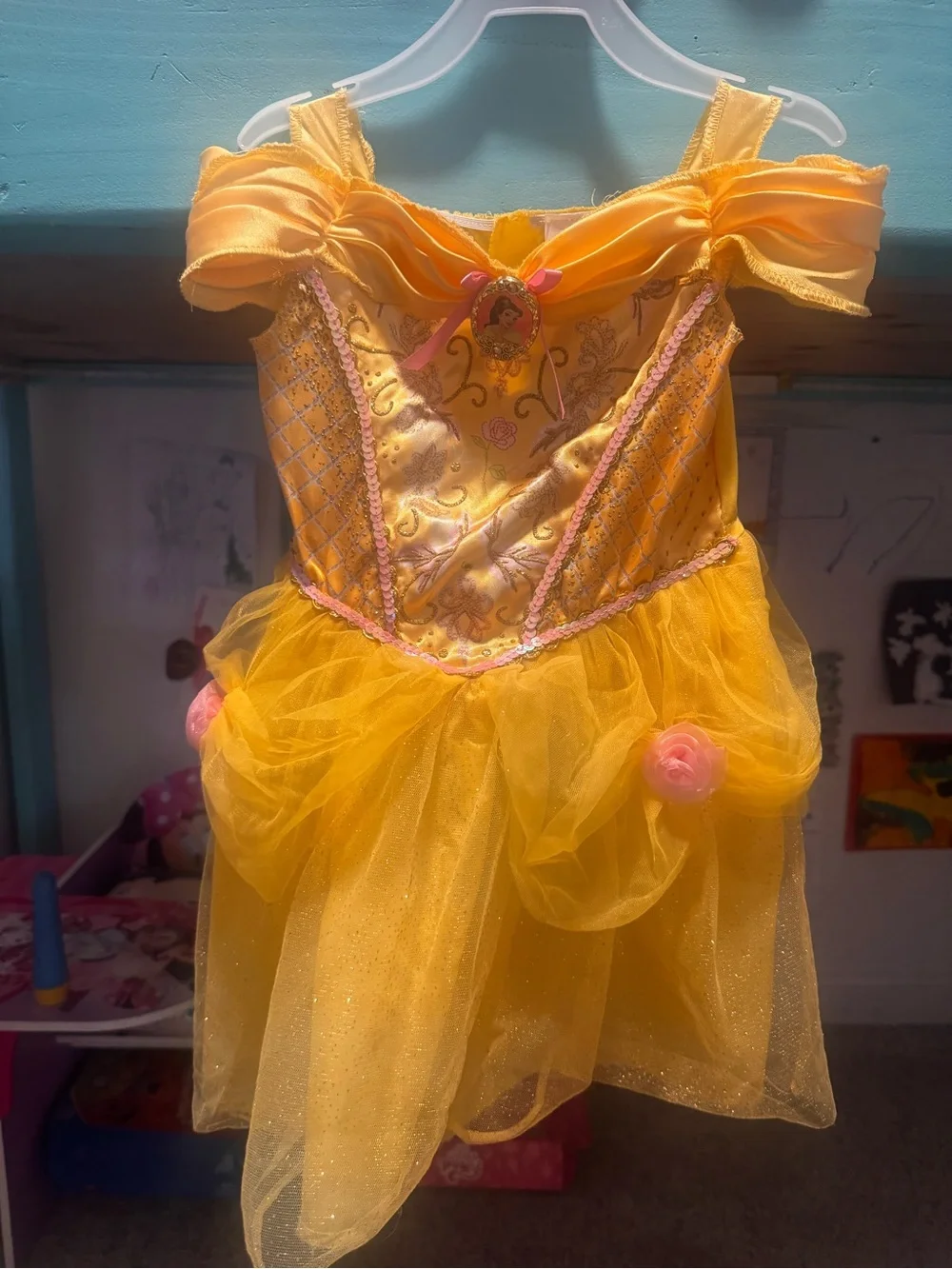 Belle Princess Tulle Dress-Up Costume for Kids
